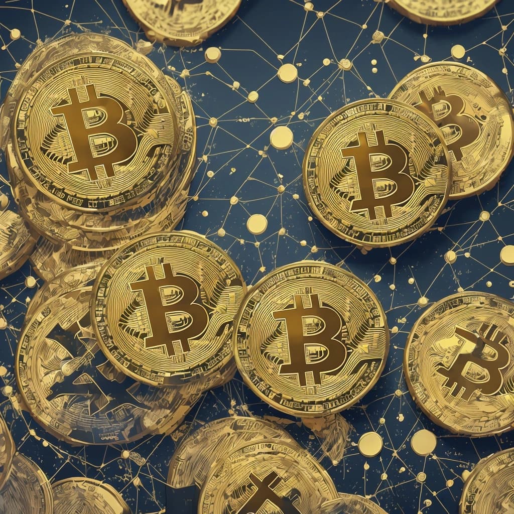 Representación artística de «Bitcoin rompe récord histórico impulsado por la demanda institucional» en el contexto de Web3.