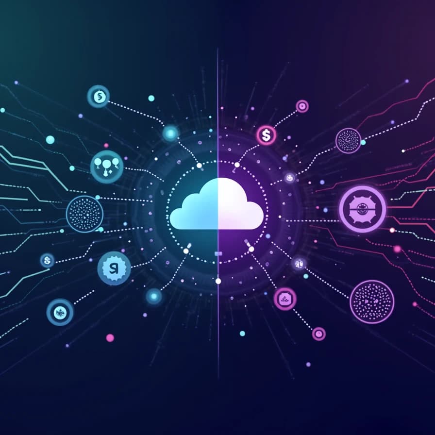 Integración de servicios de computación en la nube y sistemas de pagos digitales mediante redes descentralizadas y tecnología blockchain.